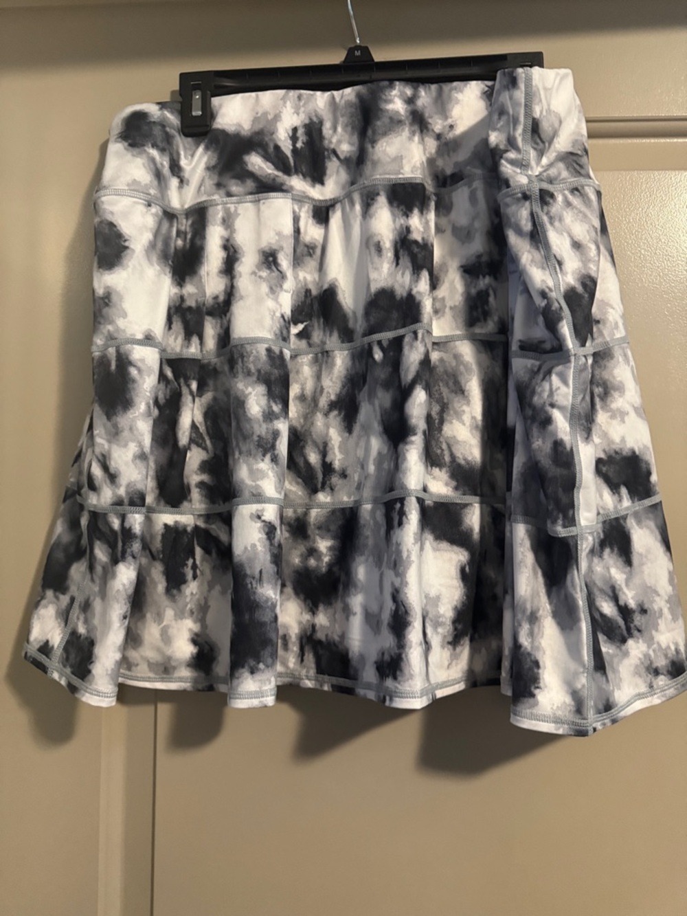 Ideology Black & White Tie-Dye Circle Skirt